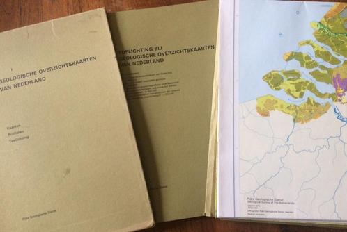 Geologische overzichtskaarten van Nederland, Boeken, Atlassen en Landkaarten, Gelezen, Landkaart, Nederland, 1800 tot 2000, Ophalen of Verzenden