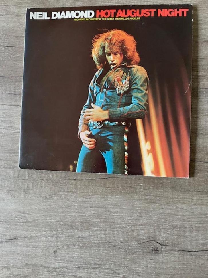 2LP Neil Diamond  - Hot August Night - 1973 - LIVE, Cd's en Dvd's, Vinyl | Pop, Zo goed als nieuw, 1960 tot 1980, 12 inch, Ophalen of Verzenden