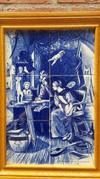 Tegeltableau met zes tegels de tekenles, Verzamelen, Ophalen of Verzenden