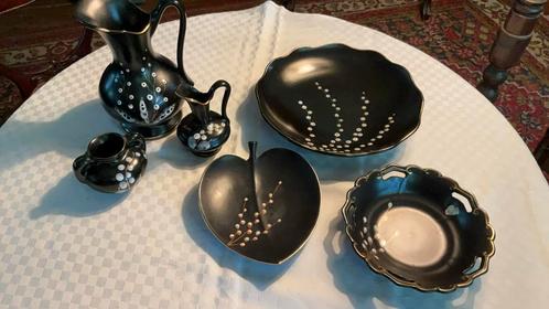 Gouds plateel, lente, flora- jumbo, jaren 50, Antiek en Kunst, Antiek | Keramiek en Aardewerk, Ophalen of Verzenden