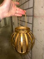 Gouden Metalen Kaarshouder, Overige kleuren, 25 tot 50 cm, Ophalen of Verzenden, Zo goed als nieuw