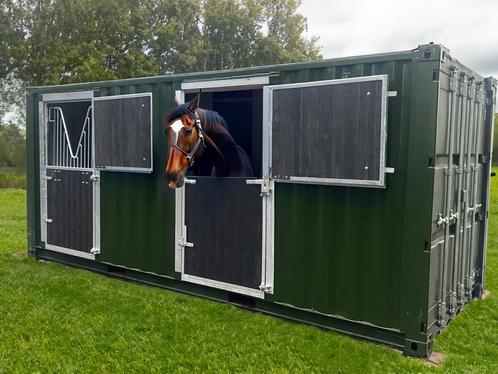 Stalcontainer, paardencontainer, paardenstalcontainer kopen, Dieren en Toebehoren, Stalling en Weidegang, Stalling, 2 of 3 paarden of pony's