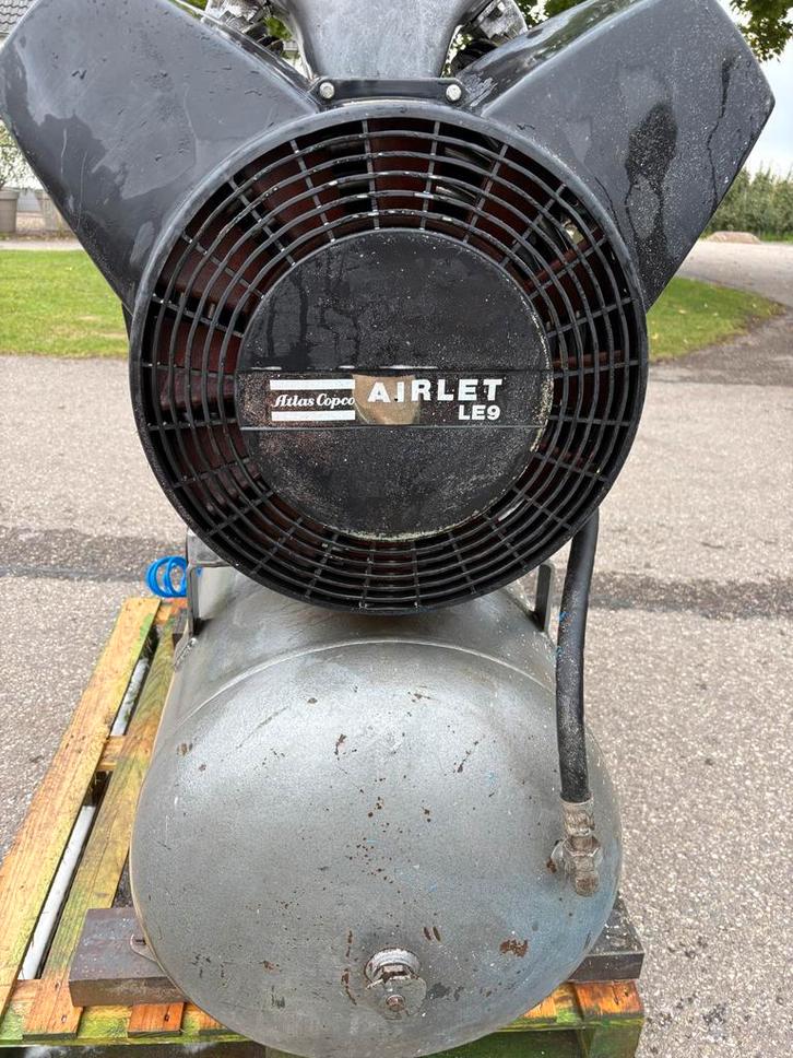 Atlas Copco Airlet LE9 Compressor - Goede Staat!, Doe-het-zelf en Verbouw, Compressors, Gebruikt, 10 bar of meer, 100 liter of meer