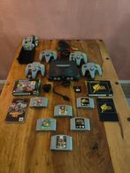Nintendo 64 set + 6 games MarioParty 2 Mario Kart, Zelda OOT, Spelcomputers en Games, Gebruikt, Eén computer, Ophalen, Avontuur en Actie