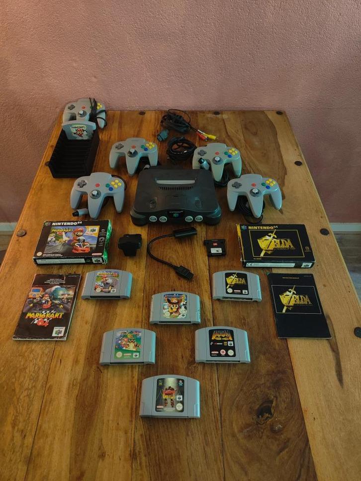 Nintendo 64 set + 6 games MarioParty 2 Mario Kart, Zelda OOT, Spelcomputers en Games, Games | Nintendo 64, Gebruikt, Avontuur en Actie