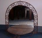 Smeedijzeren wandspiegel, Huis en Inrichting, Woonaccessoires | Spiegels, Ophalen