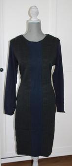 ZGAN Mango jurk maat L zwart/blauw pied de poule, Kleding | Dames, Mango, Blauw, Maat 42/44 (L), Ophalen of Verzenden