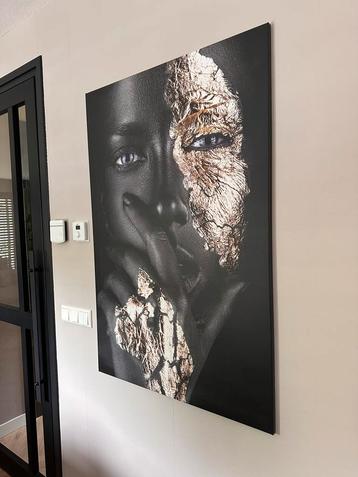 Splinternieuw canvas schilderij 120 x 80 cm beschikbaar voor biedingen