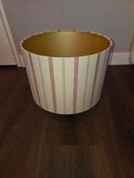 Handgemaakte Lampenkap met Strepen, Crème, 25 tot 50 cm, Rond, Ophalen of Verzenden