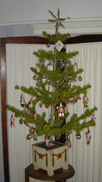 vintage originele feather tree met origineel blok 105 cm, Ophalen of Verzenden, Gebruikt