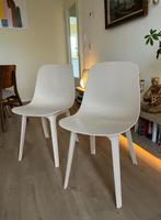 Odger Ikea eetkamerstoelen wit/beige (2x), Huis en Inrichting, Stoelen, Twee, Wit, Scandinavisch, Zo goed als nieuw