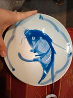 1970’s Vintage “Koi Fish” borden, Ophalen of Verzenden