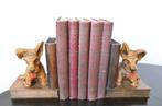 Twee vintage boekensteunen Yorkshire terrier., Antiek en Kunst, Ophalen of Verzenden