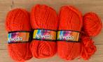 Neveda Bistro. Breigaren. Wol. Oranje. 3 Bollen., Hobby en Vrije tijd, Breien en Haken, Ophalen of Verzenden, Nieuw, Breien of Haken