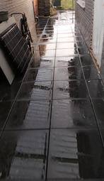 Terras tegels 50x50 donker grijs 35m2, Ophalen of Verzenden, Zo goed als nieuw, 10 m² of meer, Beton