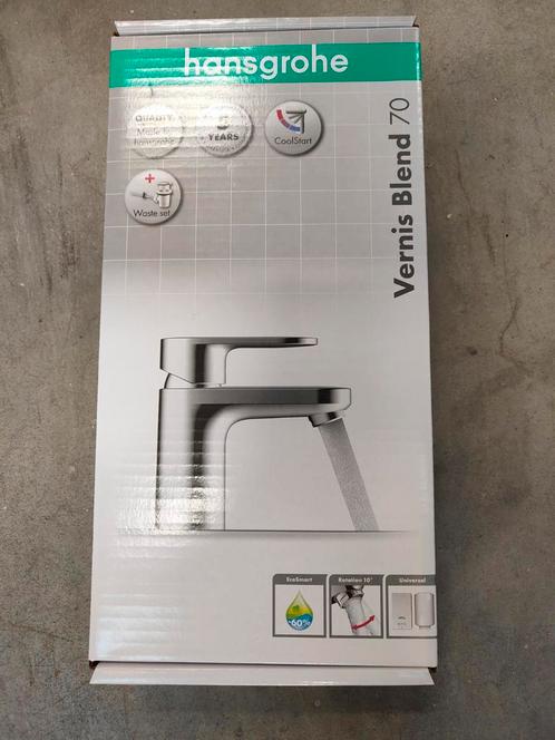 Hansgrohe Vernis Blend 70 Wastafelkraan - Nieuw in Doos, Doe-het-zelf en Verbouw, Sanitair, Nieuw, Wastafel, Chroom, Rvs, Ophalen