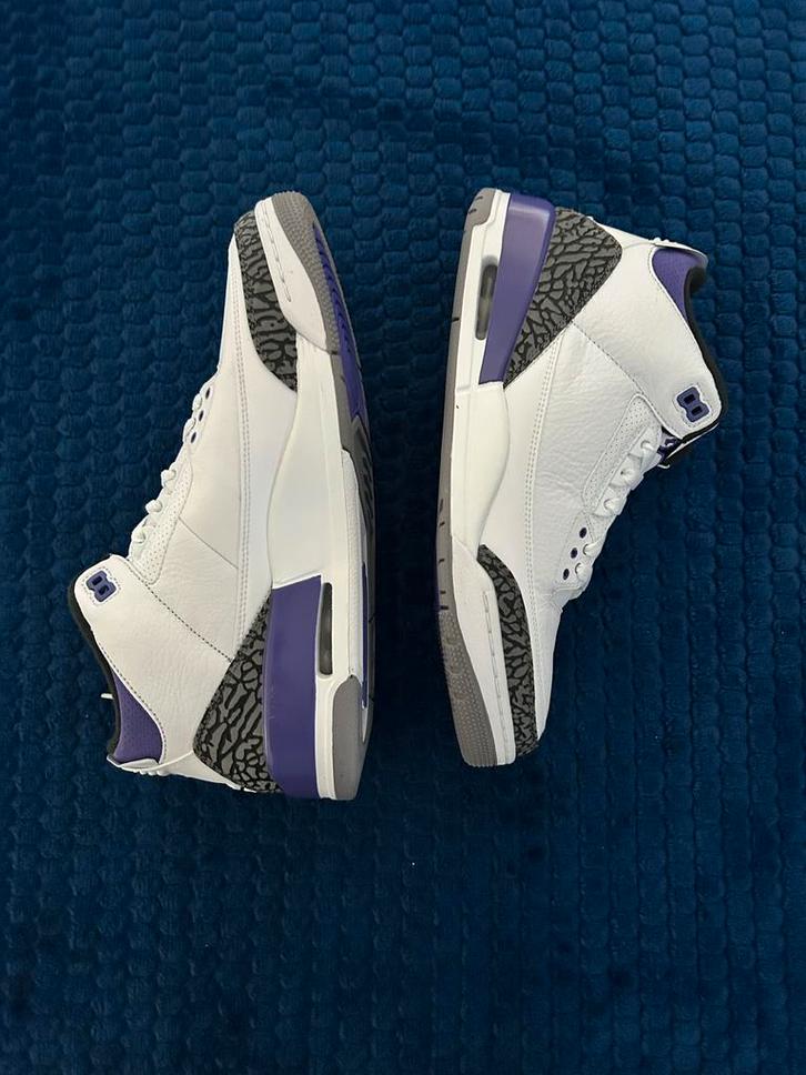 Jordan 3 Dark Iris - Maat 45 EU - Deadstock, Kleding | Heren, Schoenen, Nieuw, Sneakers of Gympen, Wit, Ophalen of Verzenden