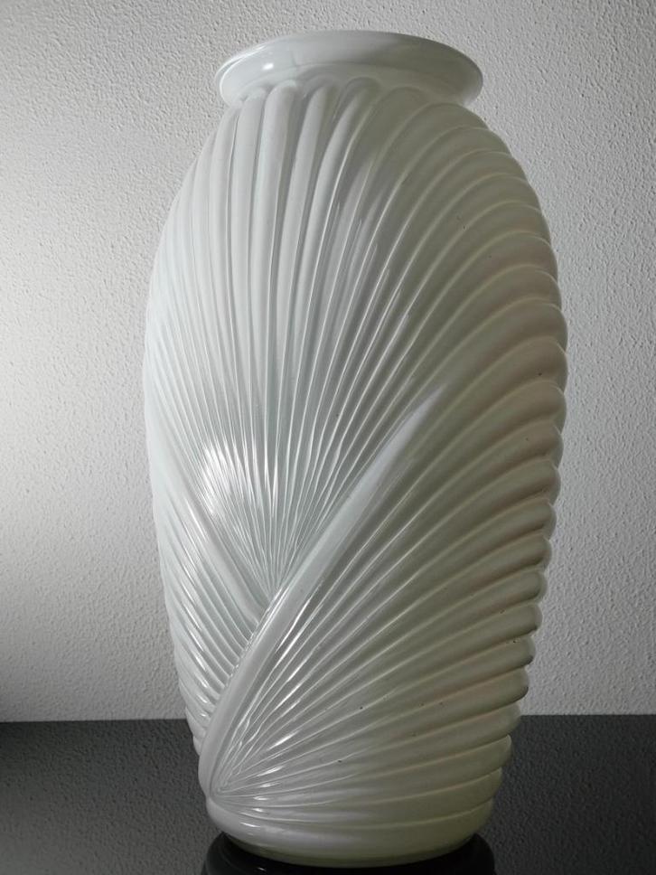 Anchor Hocking Vaas Sunburst Zonnestraal Wit 1970-1980, Antiek en Kunst, Antiek | Glas en Kristal, Ophalen of Verzenden