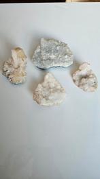 Setje kristallen wit/grijs, Ophalen of Verzenden, Mineraal