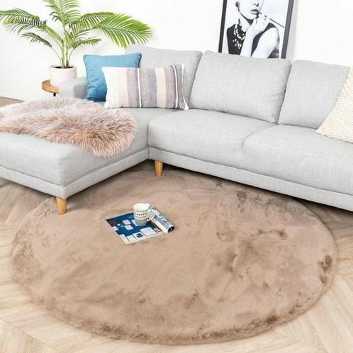 Fluffy Bunny Superzachte XL Ronde kleden SALE €70,  200cm, Huis en Inrichting, Stoffering | Tapijten en Kleden, Nieuw, 150 tot 200 cm