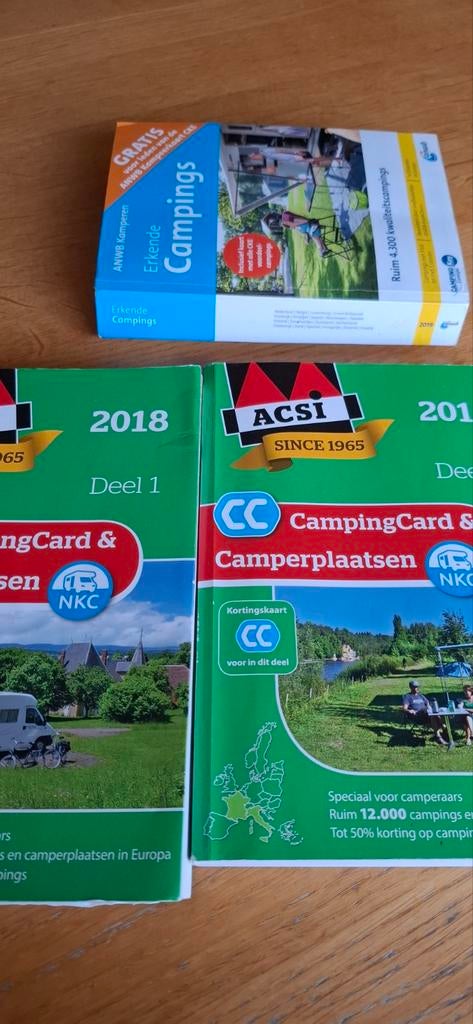 Campinggids, acsi 2018 en anwb 2019, Ophalen of Verzenden, Zo goed als nieuw, Europa, ANWB