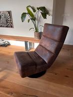 Donkerbruine stoel van Pronto Wonen, Huis en Inrichting, Fauteuils, Ophalen, Gebruikt, Minder dan 75 cm, 50 tot 75 cm