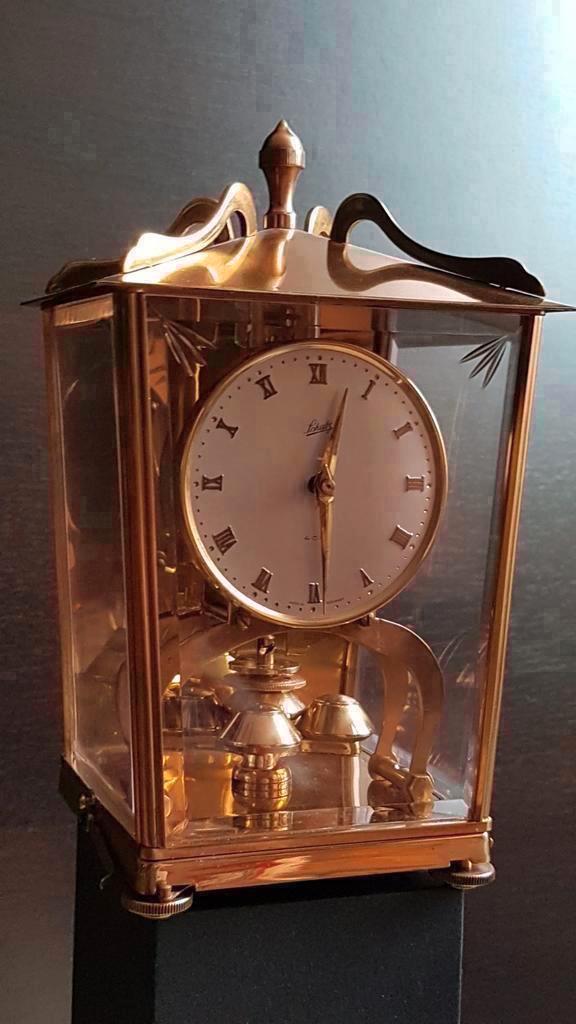 Art deco Mechanische jaarpendule  Aug.schatz & söhne Germany, Antiek en Kunst, Antiek | Klokken, Ophalen of Verzenden