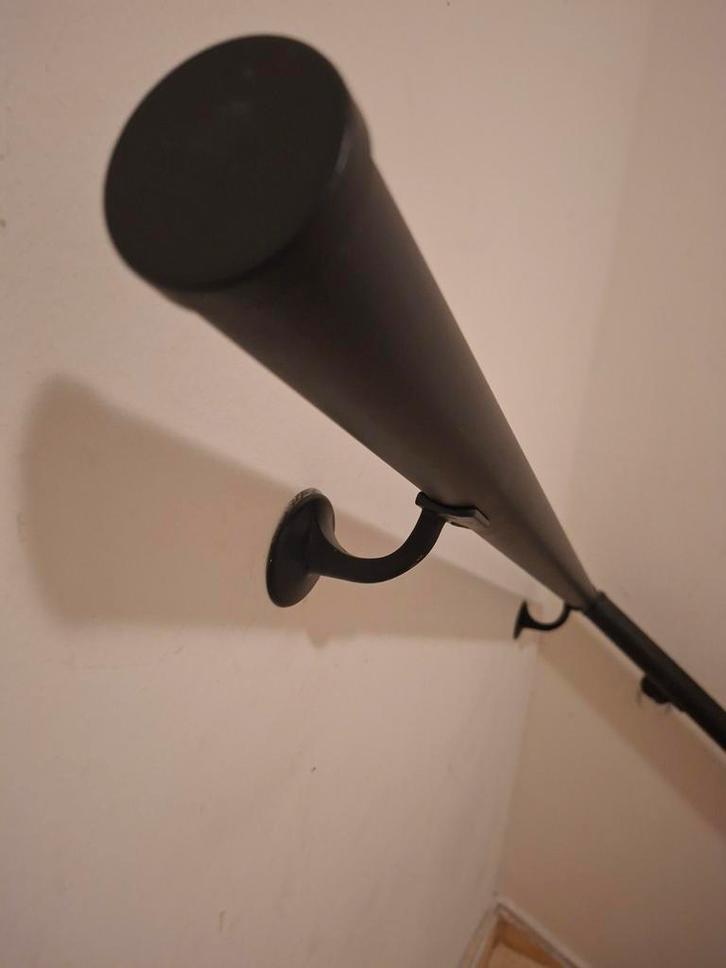 Cando Trap leuning - mat  Zwart, Doe-het-zelf en Verbouw, Hang- en Sluitwerk, Zo goed als nieuw, Overige typen, Overige materialen