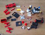 Lego onderdelen en oude politie motor en auto, Gebruikt, Ophalen of Verzenden, Lego, Losse stenen