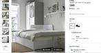 Bed Ikea Flekke Uitschuifbaar / Uitschuifbed 1 - 2 persoons, Huis en Inrichting, Slaapkamer | Bedden, Ophalen, Gebruikt, Eenpersoons