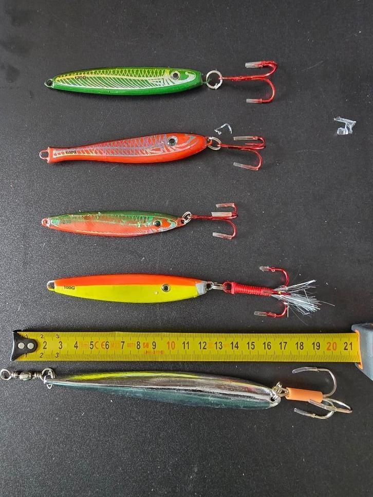 Aas, Vissen, Pilkers, Watersport en Boten, Hengelsport | Zeevissen, Zo goed als nieuw, Haak, Ophalen of Verzenden