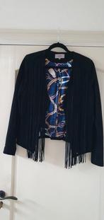 Ibana Suedeleren Country Jas Zwart - Maat 40, Kleding | Dames, Jassen | Winter, Maat 38/40 (M), Zwart, Ophalen of Verzenden, Zo goed als nieuw