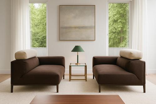 Lounge bank modern design 2x Label Gerard van den Berg, Huis en Inrichting, Banken | Sofa's en Chaises Longues, Gebruikt, Ophalen