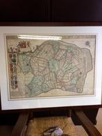 Antieke generale landkaart van Flacguea .oost ., Ophalen of Verzenden, 1800 tot 2000, Nederland, Landkaart