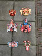 Barong Maskers - Set van 6, Antiek en Kunst, Ophalen of Verzenden