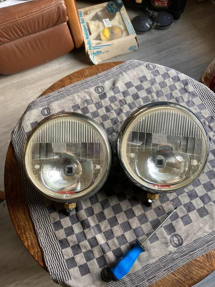 Oldtimer Cibie verstralers type BI Oscar diameter 22 cm, Auto-onderdelen, Verlichting, Gebruikt, Ophalen of Verzenden
