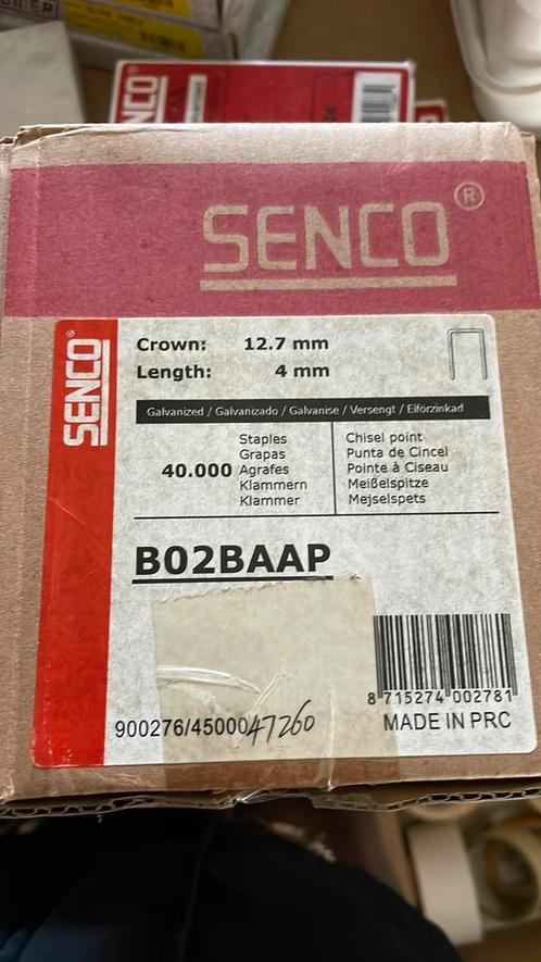 Stanley en Senco nieten B02BAAP B03BAAP F04BAAP, Doe-het-zelf en Verbouw, IJzerwaren en Bevestigingsmiddelen, Nieuw, Overige typen