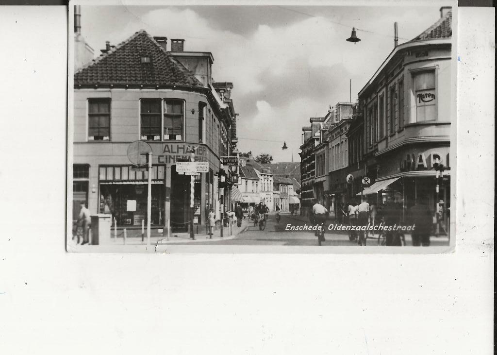 Enschede Oldenzaalschestraat met Cinema 1-5-1950, Verzenden, 1940 tot 1960, Gelopen, Overijssel