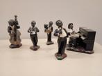 All that Jazz Orkest Beelden - 5 stuks, Ophalen of Verzenden, Gebruikt, Kunststof, Mensenbeeld