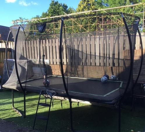 Trampoline  370x240x270 met net, Kinderen en Baby's, Speelgoed | Buiten | Trampolines, Gebruikt, Ophalen