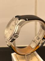 Longines Saint-Imier Date 38.5 Automatic L2.763.4 Zwart Leer, Overige merken, Staal, Polshorloge, Ophalen of Verzenden