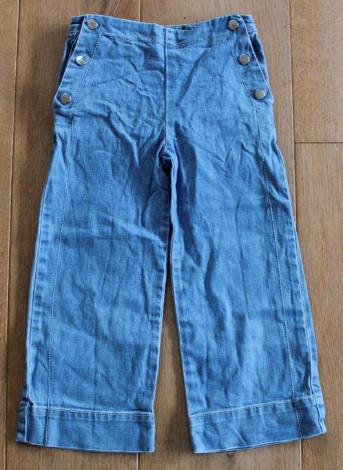 Wijde spijkerbroek van Jacadi 110, Kinderen en Baby's, Kinderkleding | Maat 110, Gebruikt, Meisje, Broek, Ophalen of Verzenden