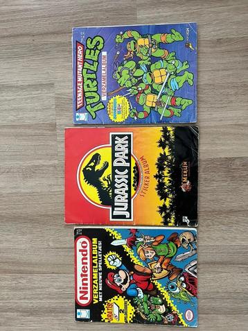 nintendo turtles jurassic park stickeralbums beschikbaar voor biedingen