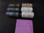 6 Grote klossen met Lurex garen ., Ophalen, Nieuw, Garen of Naald(en)