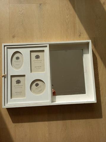 Spiegel, fotolijstjes & memobord in één. 56x39 cm Riverdale beschikbaar voor biedingen