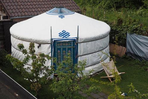 Mongoolse yurt zgan, Caravans en Kamperen, Tenten, Zo goed als nieuw, Ophalen