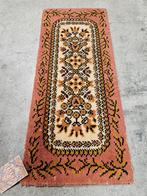 Vintage oosters wol mini Persia vloerkleed Pink 30x70cm, Persian Perzisch vintage oosters hype, Gebruikt, 50 tot 100 cm, Crème