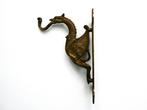 Grote messing wandhaak kapstokhaak draak phoenix, Antiek en Kunst, Ophalen of Verzenden