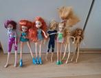 Winx club poppen pop rainbow bloom stella flora tecna sky 7, Ophalen of Verzenden, Zo goed als nieuw, Barbie