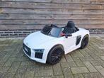 Audi r8 spyder, wit. Elektrisch. EXCLUSIEF ACCU, Kinderen en Baby's, Ophalen, Gebruikt